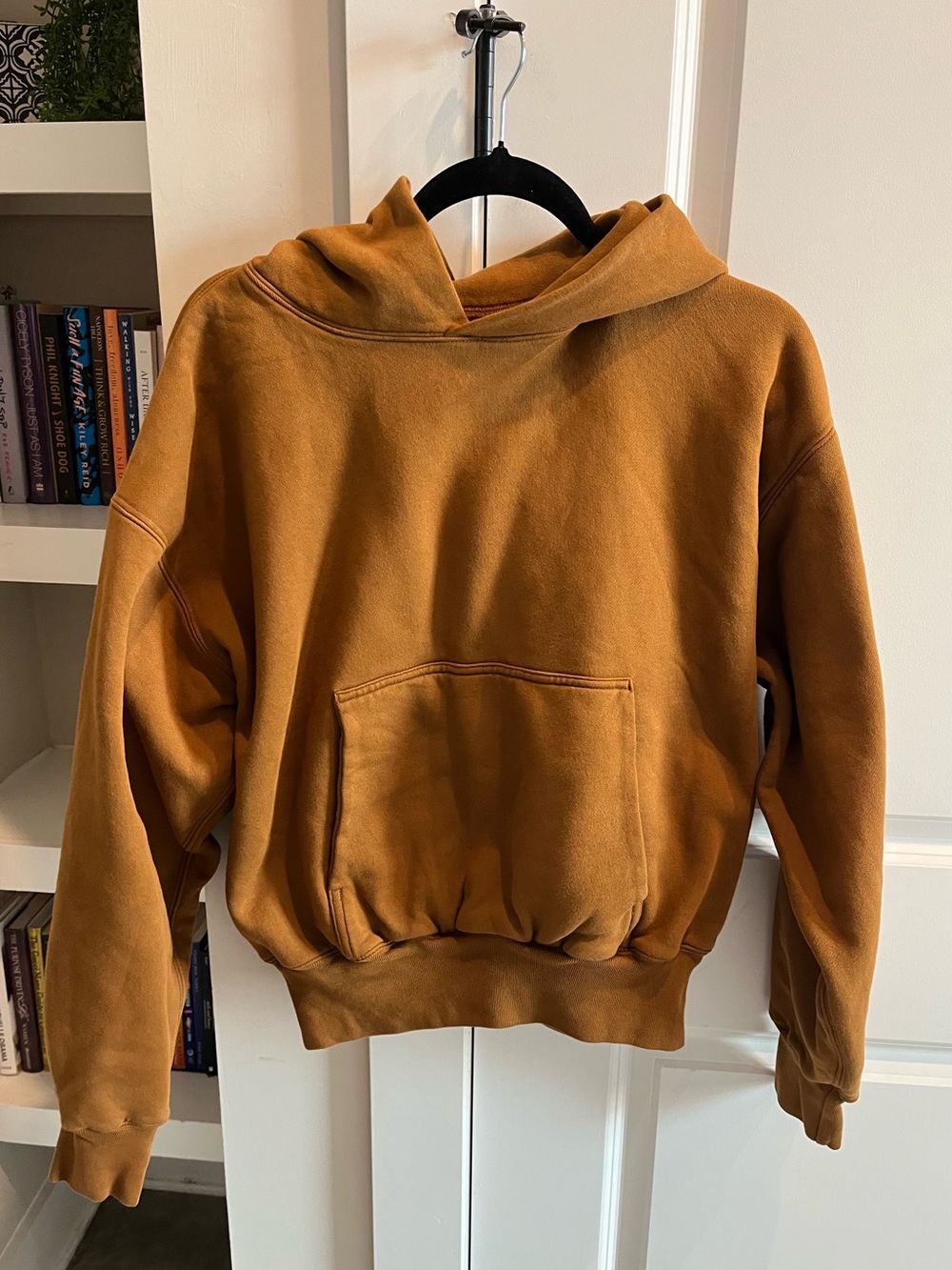 Yeezy Gap Hoodie Brown YZY Medium Streetwear Kanye West Thick Cotton Unisex